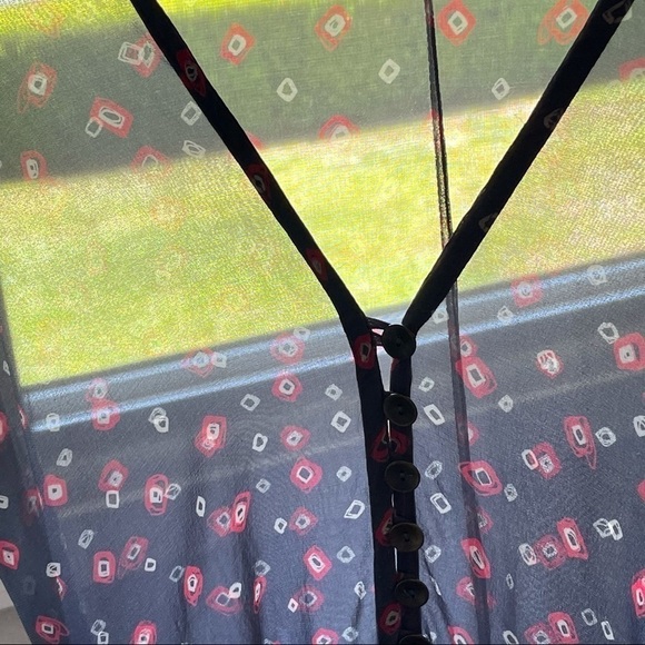 Anthropologie Corey Lynn Calter Sheer Button Front Beach Coverup Dress Medium - Picture 10 of 15